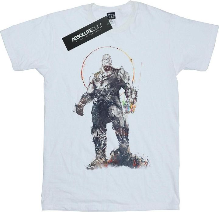 Actual product image Boys Avengers Infinity War Thanos Sketch T-Shirt (116)