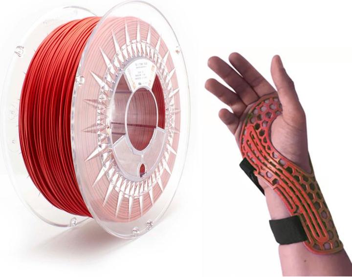 Image du produit Copper 3D COPPER3D Filament PLA PLACTIVE AN1 antibactérien rouge 0.75kg 1.75mm (PLA, 1.75 mm, 750 g, Rouge)
