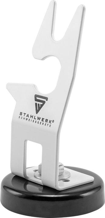 Actual product image Stahlwerk Welding torch holder with magnetic stand white Wig Mig Plasma