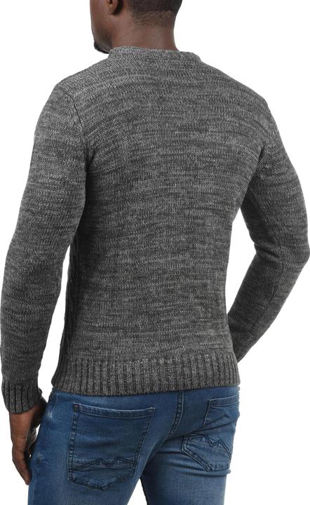Actual product image Solid Philemon Men's Jumper Chunky Knit Pullover With Crew Neck Made Of 100% Cotton (XXL)