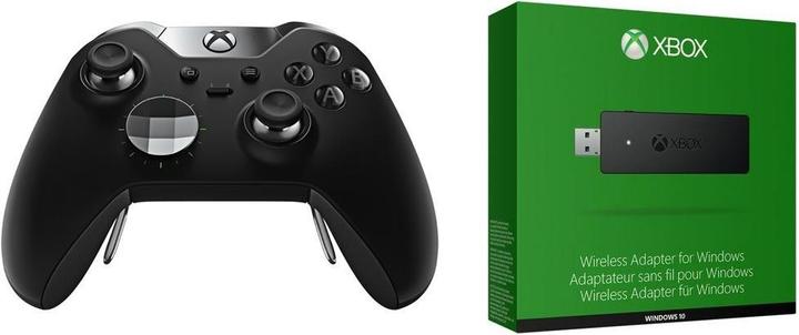 Actual product image Microsoft Elite Controller + Wireless Adapter for Windows (PC)