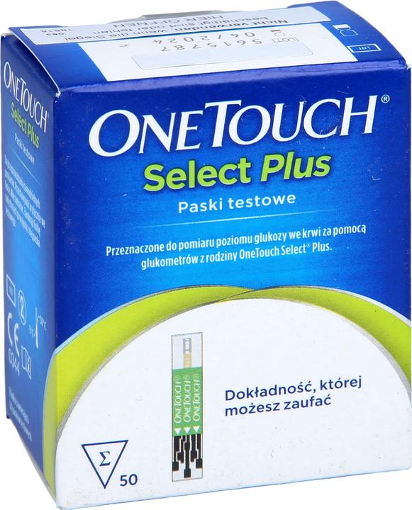Actual product image OneTouch One Touch Select Plus Blood Glucose Test Strips Reimport EurimPharm, 50 pcs. test strips (Test strips)