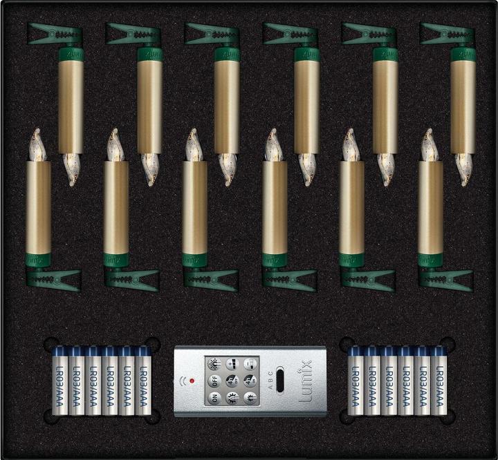 Produktbild Krinner LED Christbaumkerze Superlight Starter-Set (12 x)