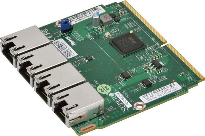 Actual product image Supermicro Aoc-Mgp-I4m: Siom 4x 1gbe (RJ45)