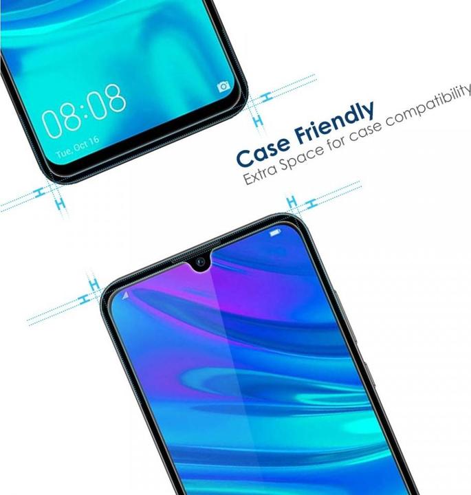 Actual product image Screenguard Huawei P Smart 2019 bulletproof glass protective film Case Friendly Design (1 Piece, Huawei P Smart+ (2019))