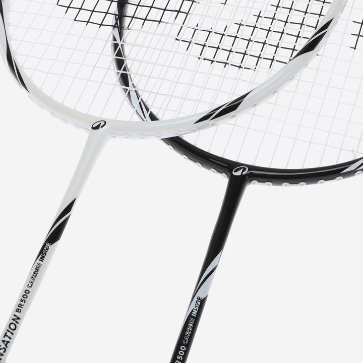 Image du produit Perfly Lot de Raquette de Badminton Adulte BR Sensation 500 - Noir/Blanc