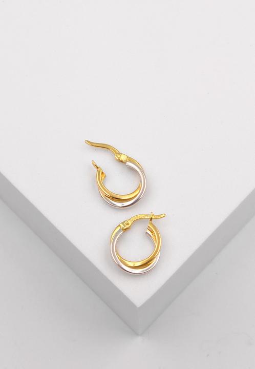 Produktbild Muau Creolen (750, Weissgold, 18 K Gelbgold)