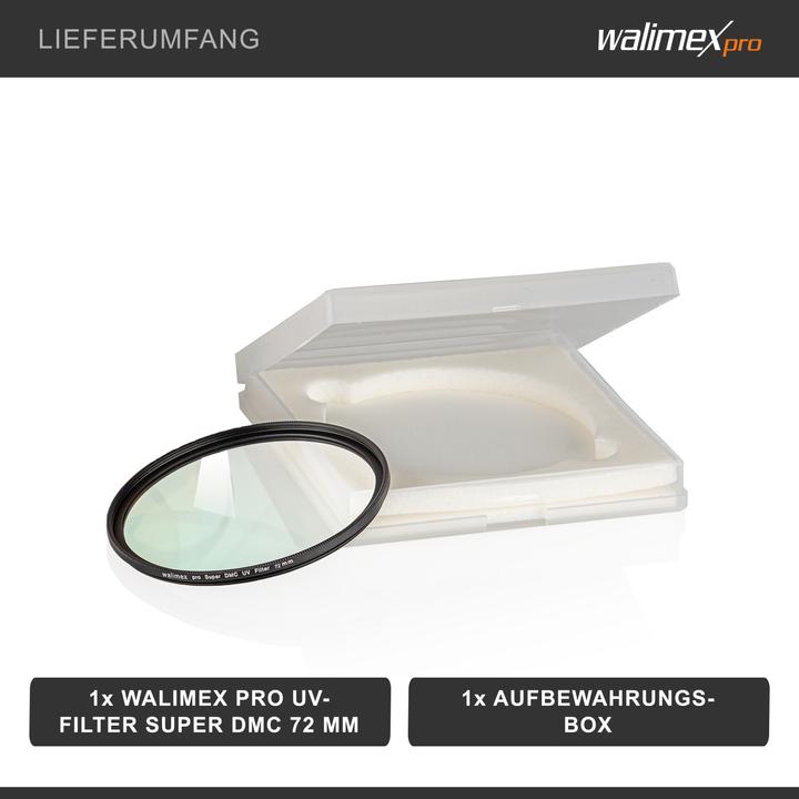 Actual product image Walimex pro per UV filter Slim Super DMC 72mm (72 mm, UV filter, 72 mm)