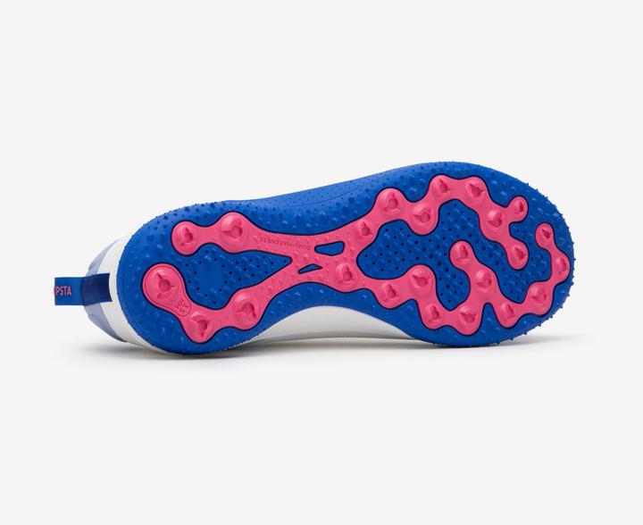 Actual product image Kipsta Women's/men's football multi-pointe shoes TF - Traxium Edge Turf white/blue (42)