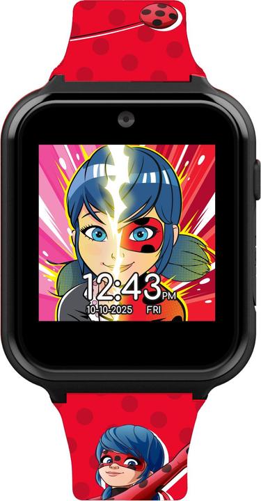 Immagine prodotto Accutime Orologio intelligente per bambini Miraculous (rosso): Fotocamera selfie, foto e video, cronometro (40 mm)