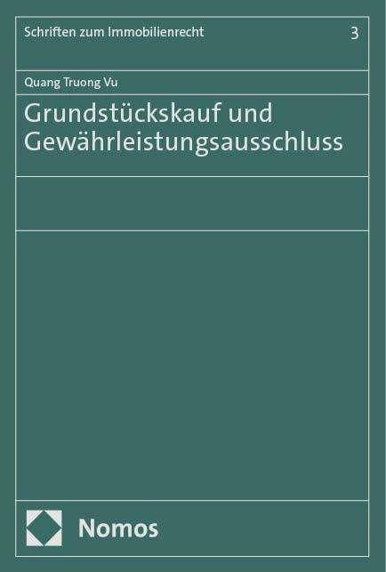 Produktbild Grundstückskauf und Gewährleistungsausschluss (Deutsch, Quang Truong Vu, 2024)