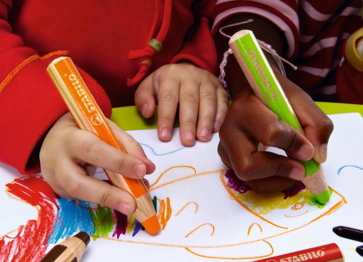 Actual product image STABILO woody 3 in 1 coloured pencil with sharpener (Multicoloured, 10 x)