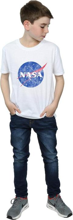 Actual product image Nasa Boys Classic Insignia Logo Distressed T-Shirt (116)
