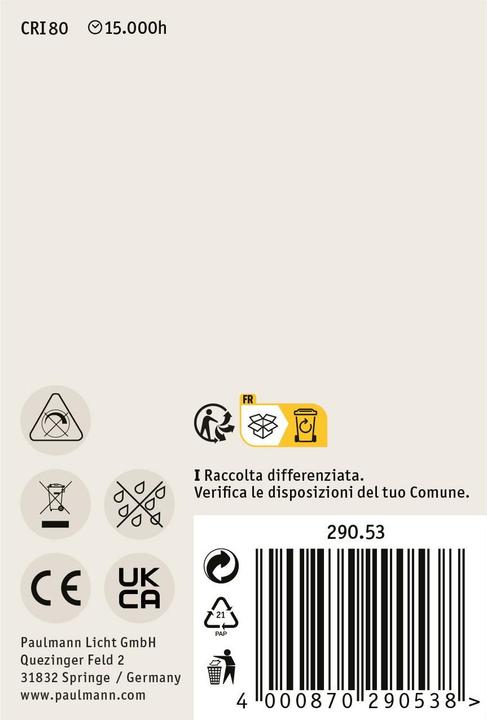 Image du produit Paulmann Réflecteur (E27, 6.50 W, 500 lm, 1 x, F)
