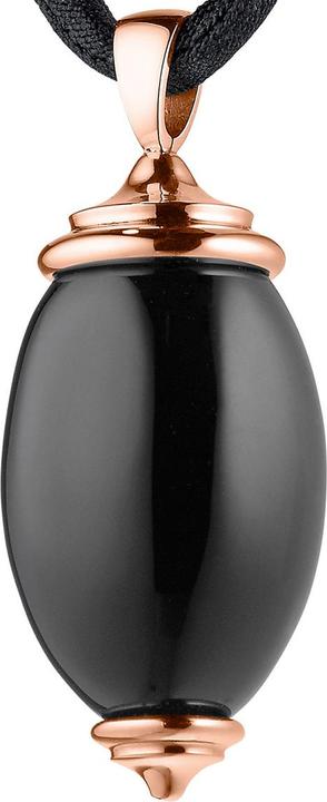 Actual product image Xen Pendant with onyx rose gold plated (Stainless steel)