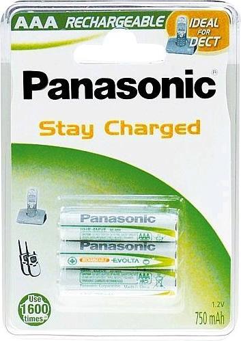 Produktbild Panasonic Rechargeable DECT (3 Stk., AAA, 750 mAh)