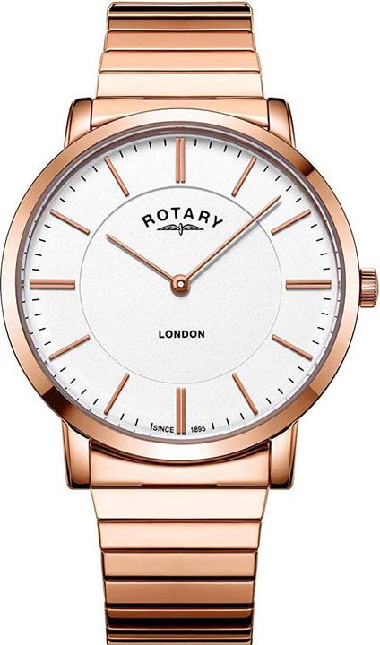 Actual product image Rotary GB02767/02 London Strap Men 40mm 3ATM (Analogue wristwatch, 40 mm)