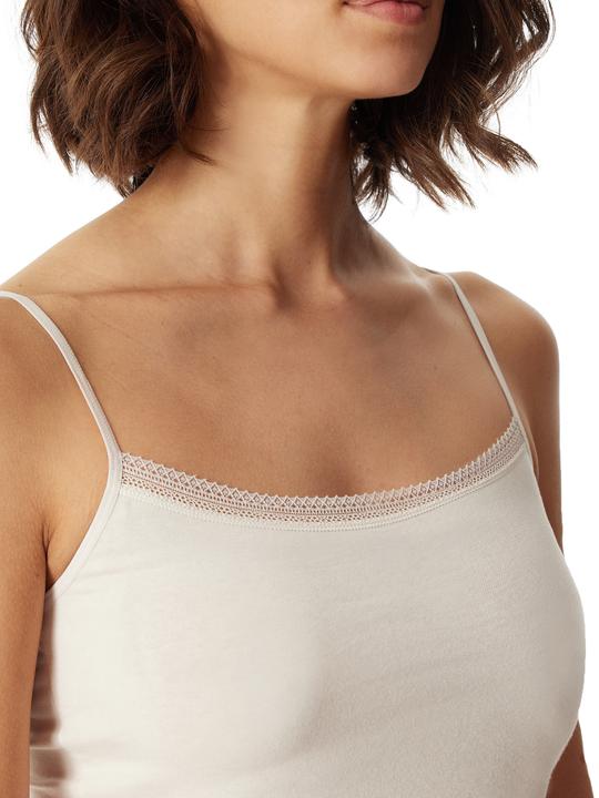 Actual product image Schiesser 2 Pack Cotton Lace Spaghetti Top (46)