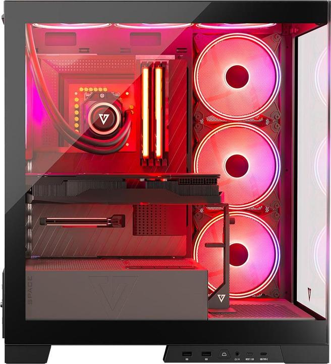 Produktbild Modecom Computergehäuse Volcano SPACE APEX ARGB MIDI USB 3.0 X 2 CYPE-C (mATX, Mini-ITX)