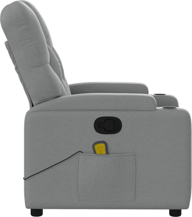 Produktbild VidaXL Massagesessel Hellgrau Stoff,Farbe: Hellgrau,Material: Stoff
