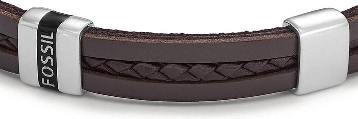 Image du produit Fossil Bracelet de bijoux (21.30 cm, Acier inoxydable, Cuir)
