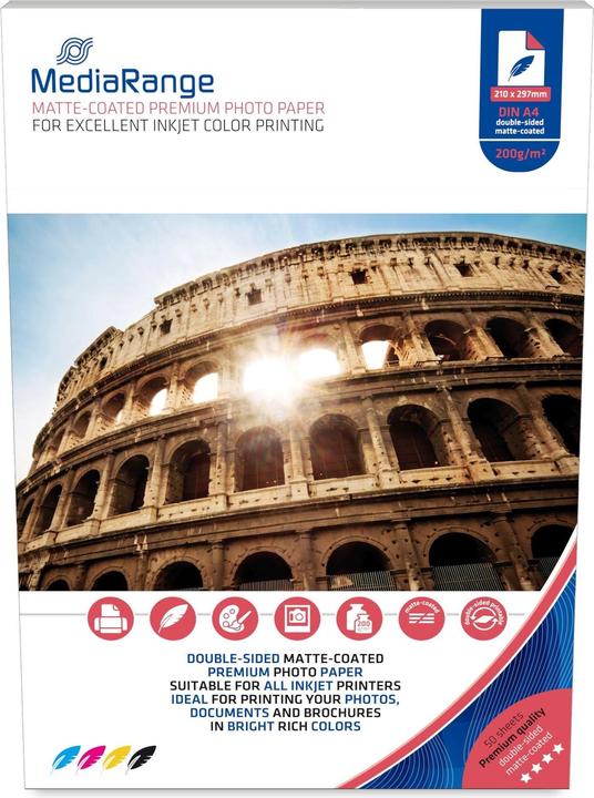 Image du produit MediaRange Papier photo (200 g/m², A4, 1 x)