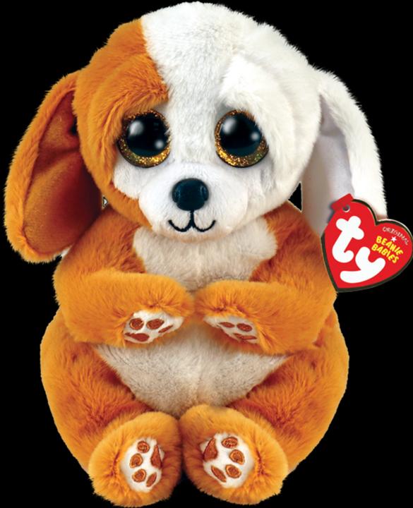Image du produit Ty Beanie Babies Ruggles Chien brun et blanc 15cm (15 cm)