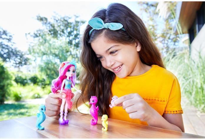Actual product image Enchantimals Ocean Kingdom Sedda Seahorse Family Dolls