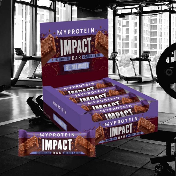 Image du produit MyProtein Impact Protein Bar (Fudge Brownie, 12 pcs, 855 g)