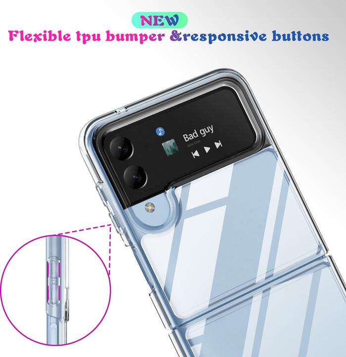 Actual product image PhoneLook Coque Gel transparent Silicone Super Clear flexible (Samsung Galaxy Z Flip4)
