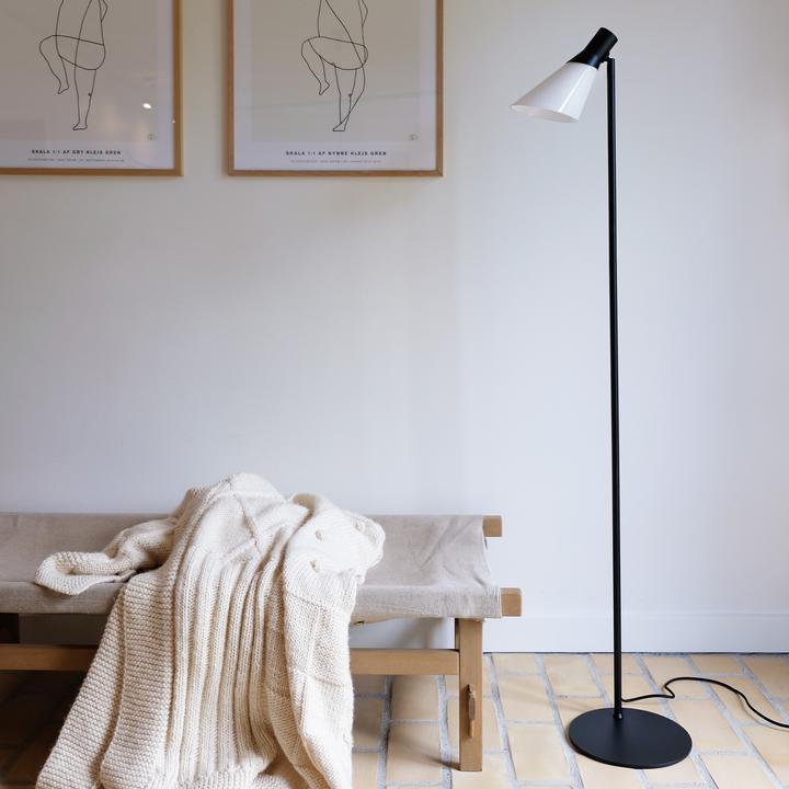 Productafbeelding Dyberg Larsen DYBERG Vloerlamp Gent mat sw 8184 E14 40W Zultg 1,8m D24 H147 (E14)