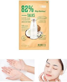 Actual product image Missha Talks Vegan Squeeze Sheet Mask Moisturising And Nourishing Sheet Mask Based On Morinda And
