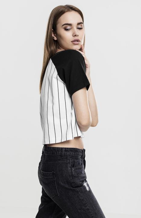 Actual product image Urban Classics Ladies Cropped Baseball Tee (XS)