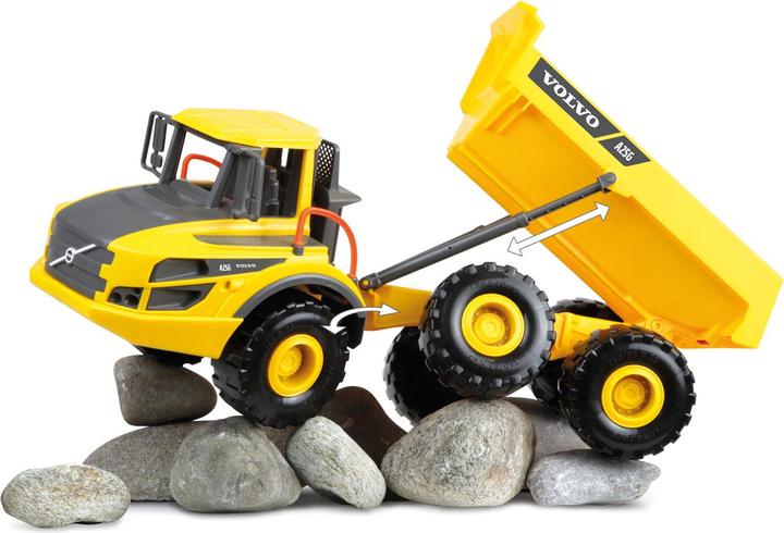 Actual product image Lena Volvo A25G articulated dumper in a Worxx case