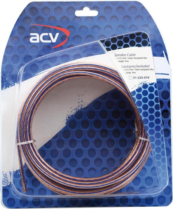 ACV Car HiFi Lautsprecherkabel-Set 2 x 2.50 mm² 10 m