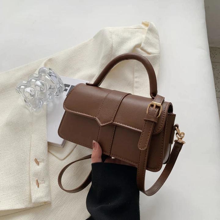 Produktbild Only-Bags.Store Pu Leder Umhängetasche Handtasche - Crossbody Taschen Vintage Unterarm Tasche Quadrat Satchel