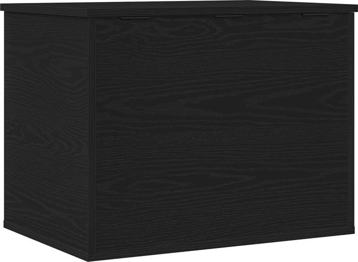 Produktbild VidaXL Aufbewahrungsbox mit Deckel Schwarz Eiche 60x42x46 cm Ingenieurholz (115.92 l)