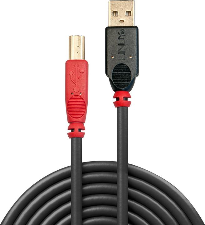 Produktbild Lindy USB 2.0 Aktivkabel A/B 15m USB 2.0 High Speed bis 480MBit/s (15 m, USB 2.0)