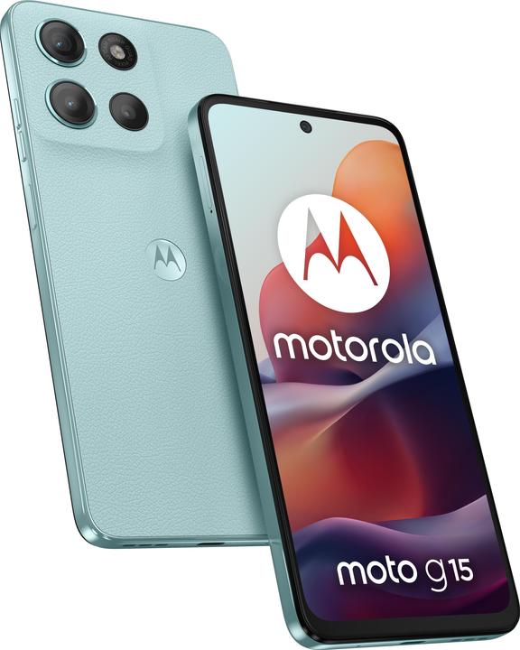 Produktbild Motorola Moto G15 (128 GB, Light Blue, 6.72", Dual SIM, 50 Mpx, 4G)