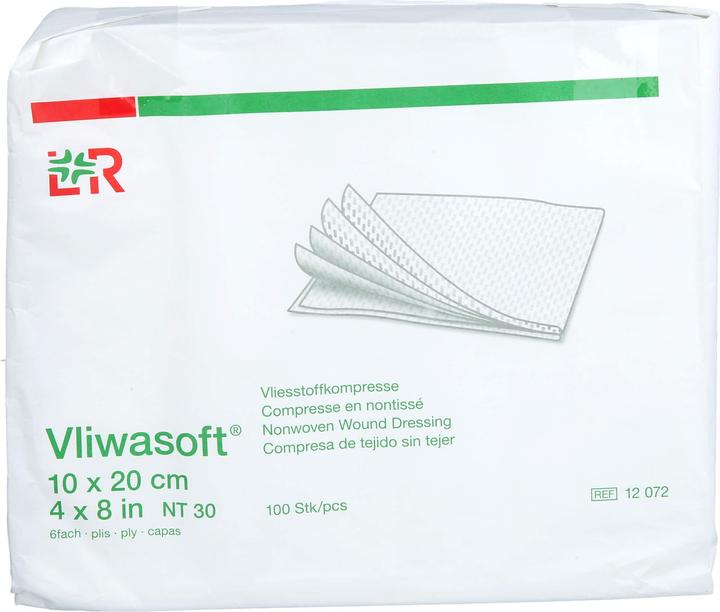 Actual product image Lohmann & Rauscher Nonwoven compresses 6-ply