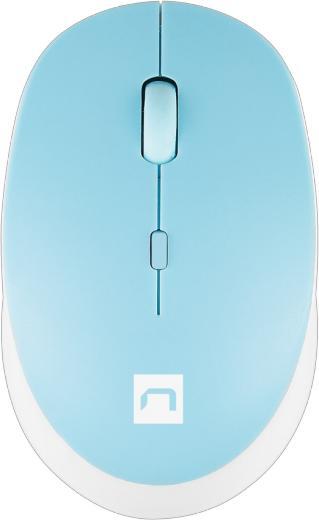 Produktbild Genesis Mouse Harrier 2 Wireless, White/Blue, Bluetooth (Kabellos)