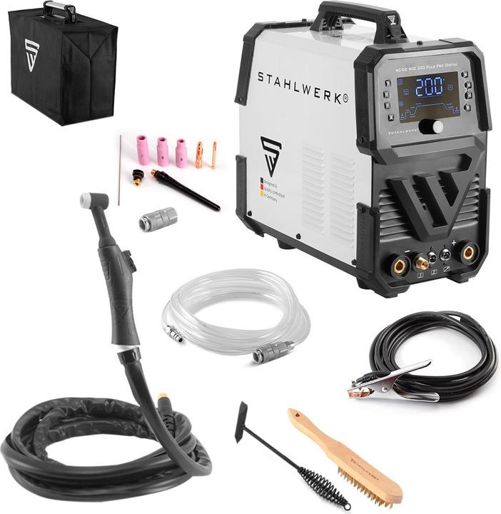 Actual product image Stahlwerk Shielding gas welder AC/DC TIG 200 Puls Pro Digital Spot 200 A