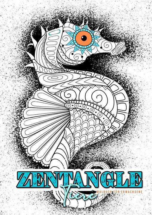 Image du produit Monsoon Publishing:Zentangle Animaux Livre de coloriage pour