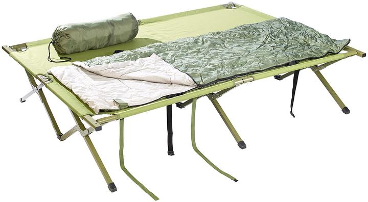 Produktbild Semptec 4in1-Doppelzelt mit 2 Schlafsäcken, Matratze, Liege und Kissen (Kuppelzelt, 22.20 kg, 2 Personen)