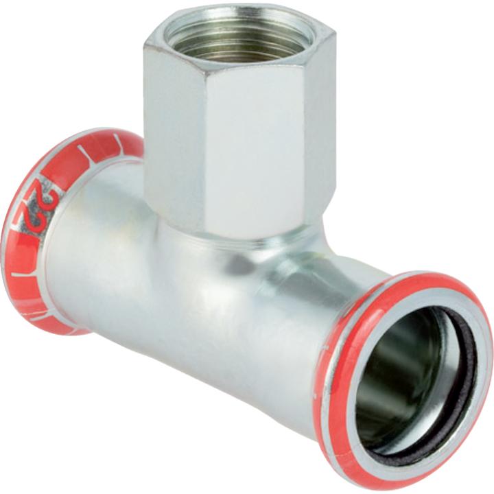 Produktbild Geberit Geb. Mapress FZ T-stk 35x1 - Mapress FZ T-stykke indv.gevind d35mm Rp1 d1=35mm