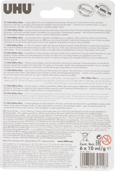 Immagine prodotto UHU Colla glitter in stick (107 g, 10 ml)