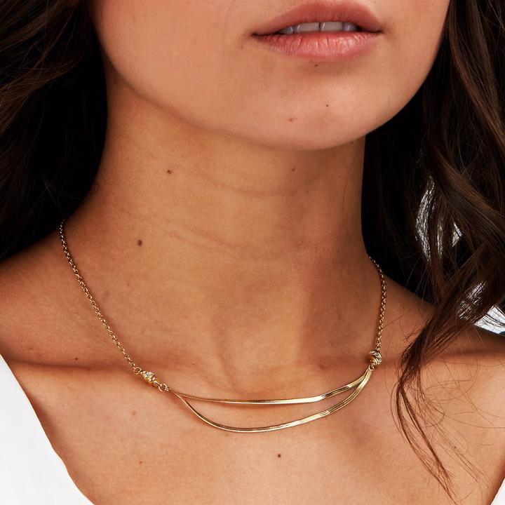 Produktbild Morellato Decent Gold Plated Torchon Crystal Necklace SAWZ01 (Edelstahl)