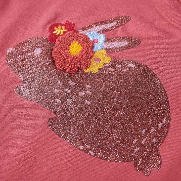 Actual product image VidaXL Children's long-sleeved shirt dusky pink 140,Material: 95 % cotton. 5 (140)