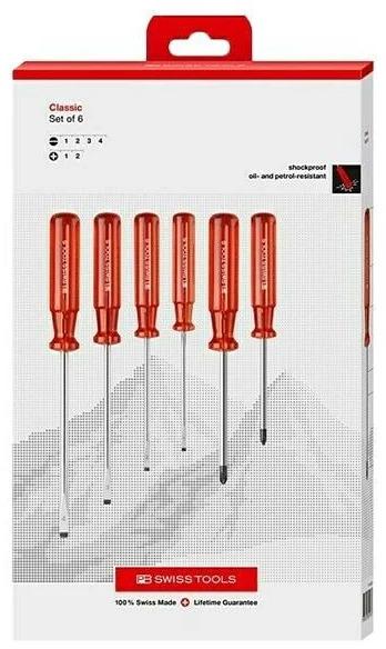 PB Swiss Tools Screwdriver sets (Slotted screws, Phillipps cross recess (PH))