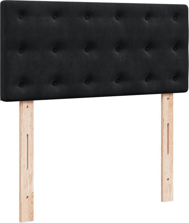 Produktbild VidaXL Bo x springbett mit Matratze 90 x 190 cm Samt (90 x 190 cm, 90 x 190 cm)